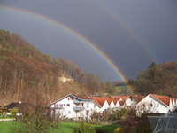 doppelter Regenbogen ber Gmmenen